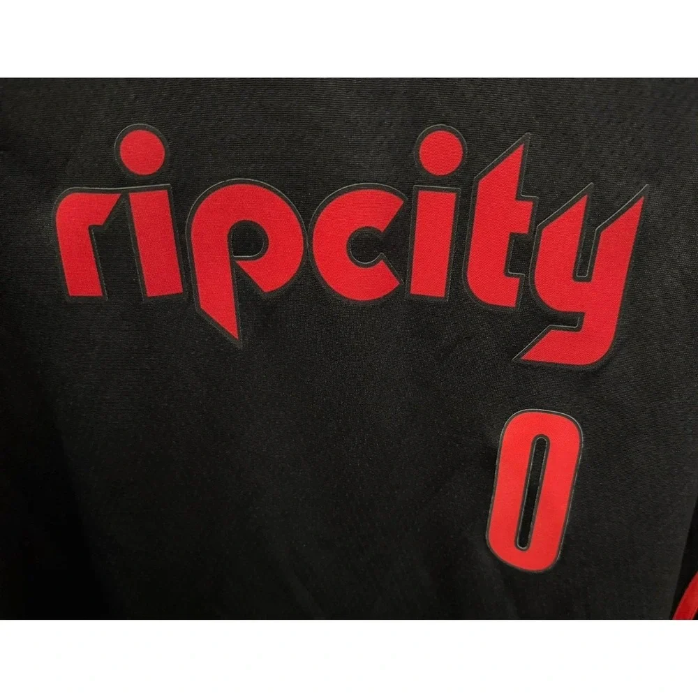 Nike Portland Trail Blazers Damian Lillard Jersey Black Kids Large 14/16 NBA NWT